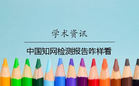 中国知网检测报告咋样看