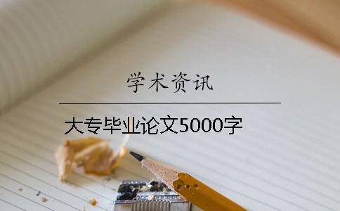 大专毕业论文5000字